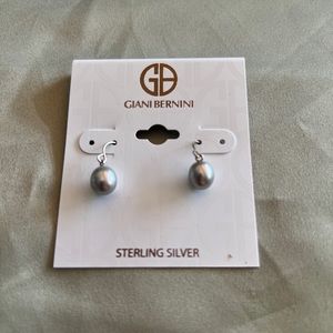 Giani Bernini Sterling Silver Cultured Freshwater Pearl (8-9mm) Earrings MSRP$50